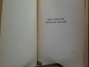 THE COMPLETE SHERLOCK HOLMES BY ARTHUR CONAN DOYLE 1927 LEATHER-BOUND