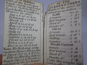 LONDON ALMANACK FOR THE YEAR 1800 MINIATURE BOOK