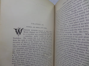 THE LIFE & WORKS OF ROBERT BURNS 1896 LEATHER BOUND IN FOUR VOLUMES, ILLUSTRATED