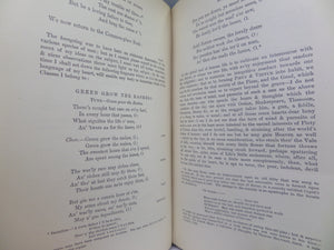 THE LIFE & WORKS OF ROBERT BURNS 1896 LEATHER BOUND IN FOUR VOLUMES, ILLUSTRATED