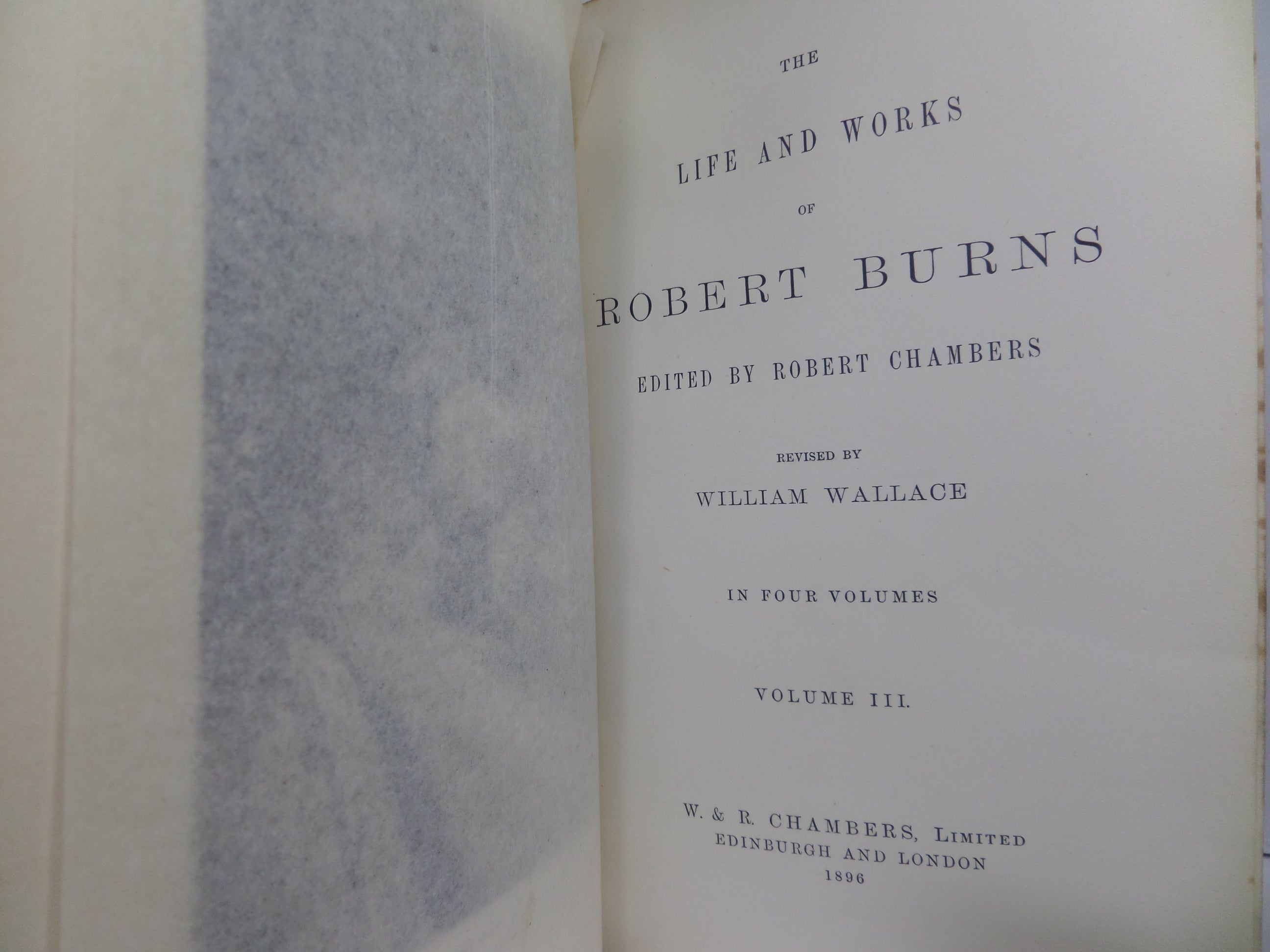 THE LIFE & WORKS OF ROBERT BURNS 1896 LEATHER BOUND IN FOUR VOLUMES, ILLUSTRATED