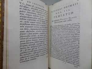 THE ARGONAUTICA OF GAIUS VALERIUS FLACCUS IN LATIN 1720 LEATHER BINDING
