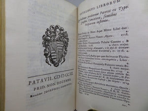 THE ARGONAUTICA OF GAIUS VALERIUS FLACCUS IN LATIN 1720 LEATHER BINDING
