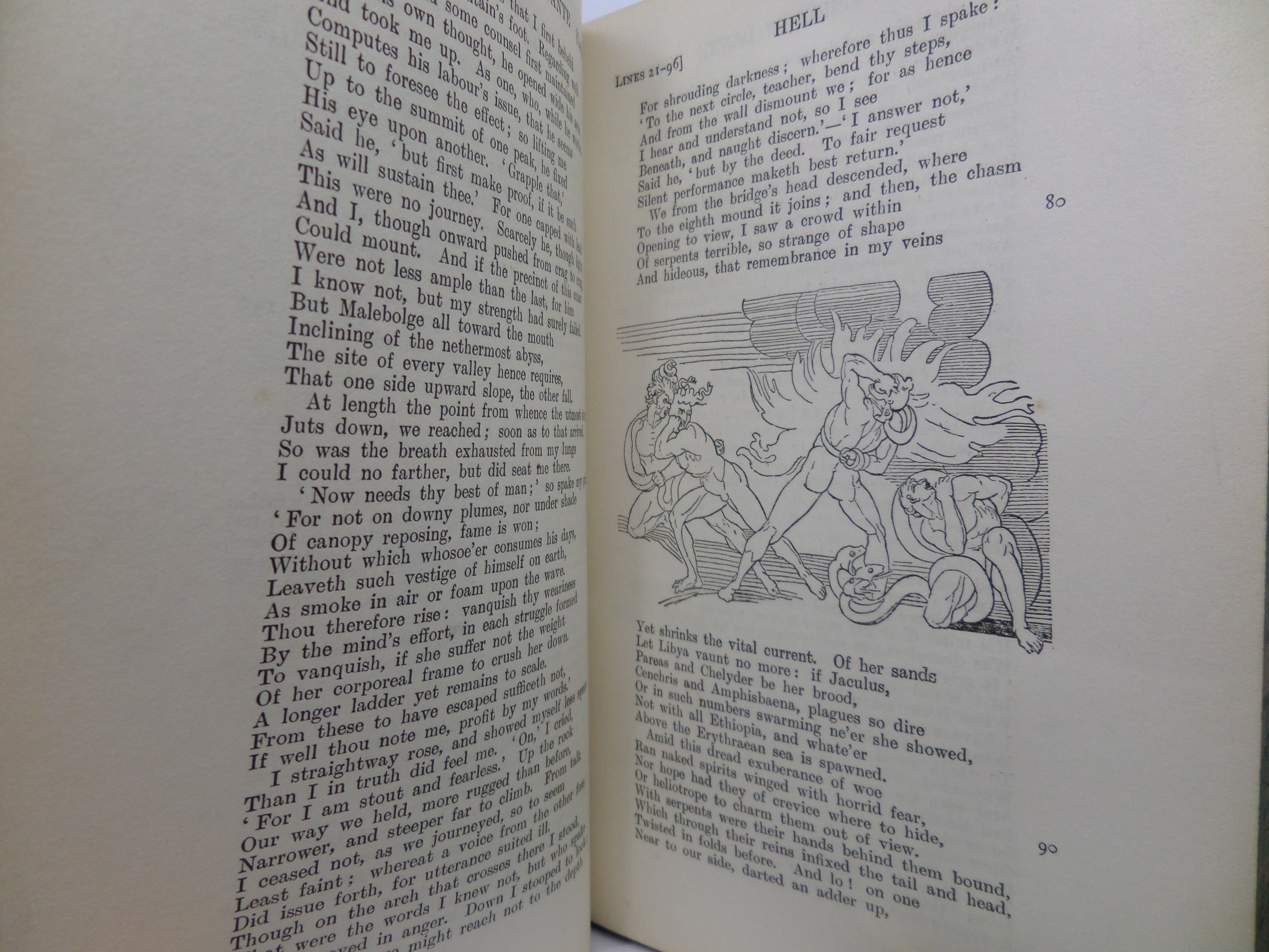 THE WORKS OF DANTE ALIGHIERI 1910 BICKERS FINE TREE CALF BINDING, FLAXMAN ILLUSTRATIONS