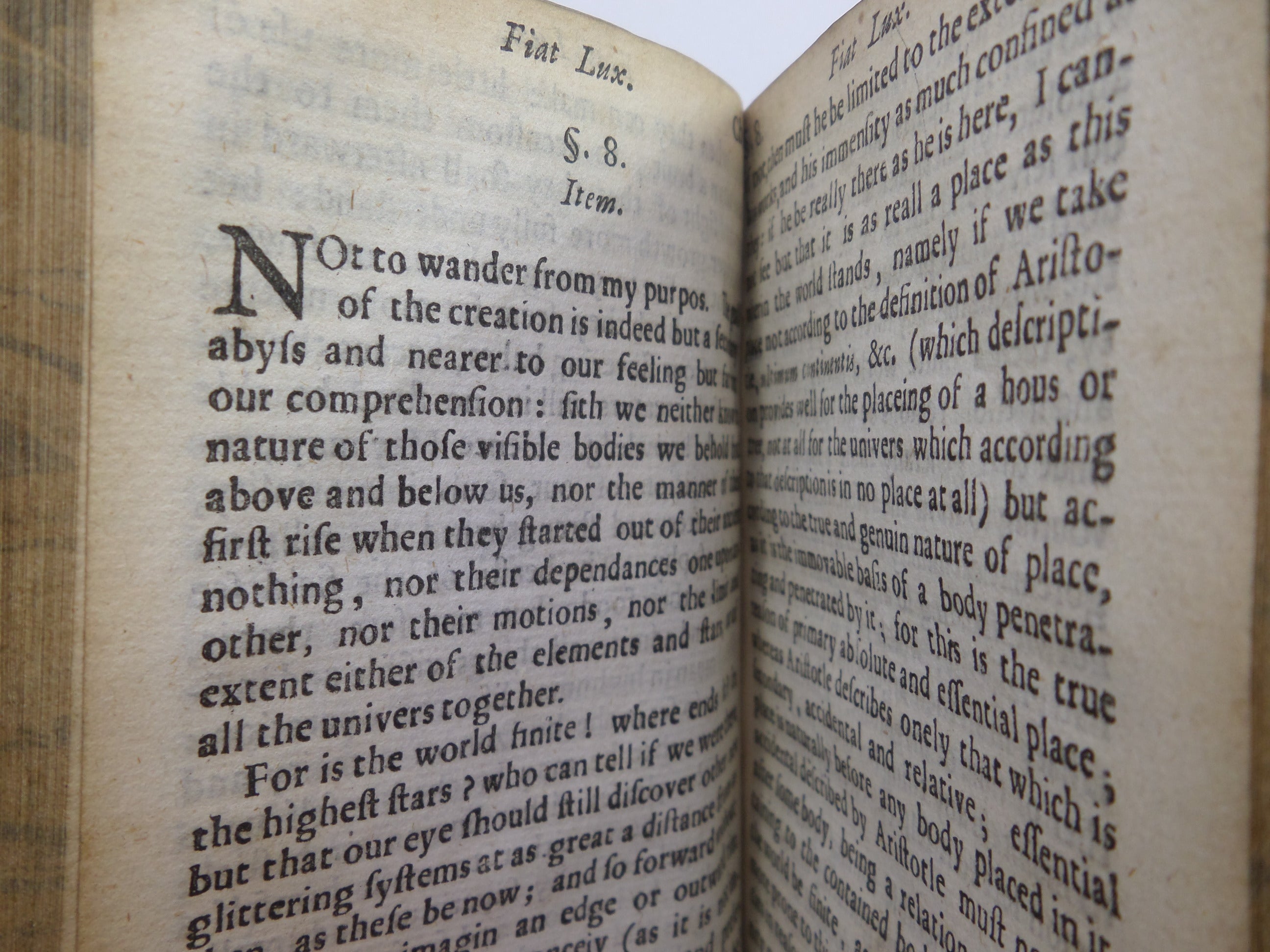 FIAT LUX- A GENERAL CONDUCT- RELIGION IN ENGLAND JOHN V CANES 1661 FIRST EDITION