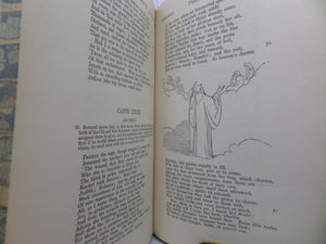 THE WORKS OF DANTE ALIGHIERI 1910 BICKERS FINE TREE CALF BINDING, FLAXMAN ILLUSTRATIONS