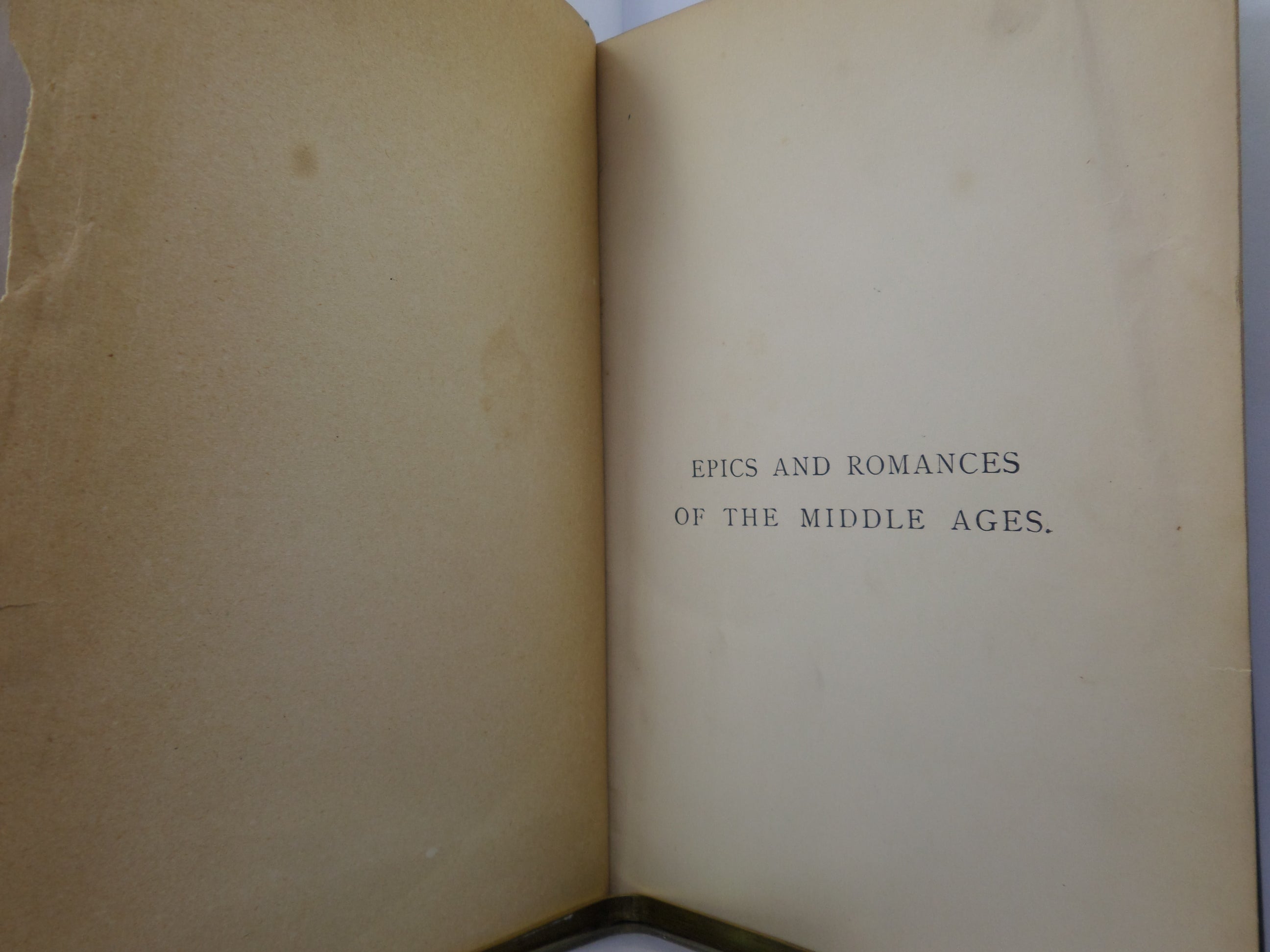 EPICS AND ROMANCES OF THE MIDDLE AGES ADAPTED FROM W. WAGNER 1896 ILLUSTRATED