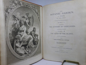 THE BOTANIC GARDEN BY ERASMUS DARWIN 1794-75 LEATHER-BOUND