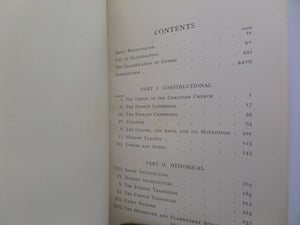 GOTHIC ARCHITECTURE IN ENGLAND AND FRANCE BY GEORGE HERBERT WEST 1927 FINE BINDING