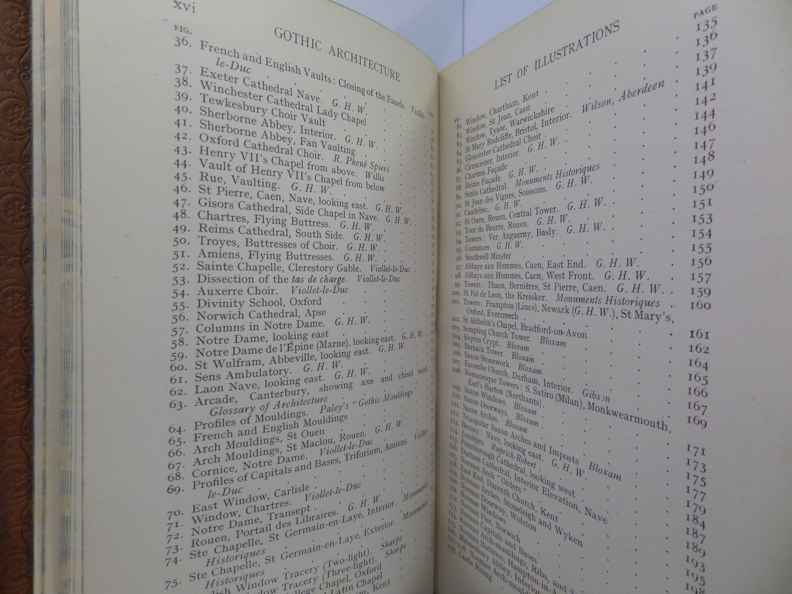 GOTHIC ARCHITECTURE IN ENGLAND AND FRANCE BY GEORGE HERBERT WEST 1927 FINE BINDING