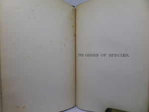 THE ORIGIN OF SPECIES BY MEANS OF NATURAL SELECTION BY CHARLES DARWIN 1889