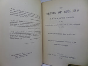 THE ORIGIN OF SPECIES BY MEANS OF NATURAL SELECTION BY CHARLES DARWIN 1889