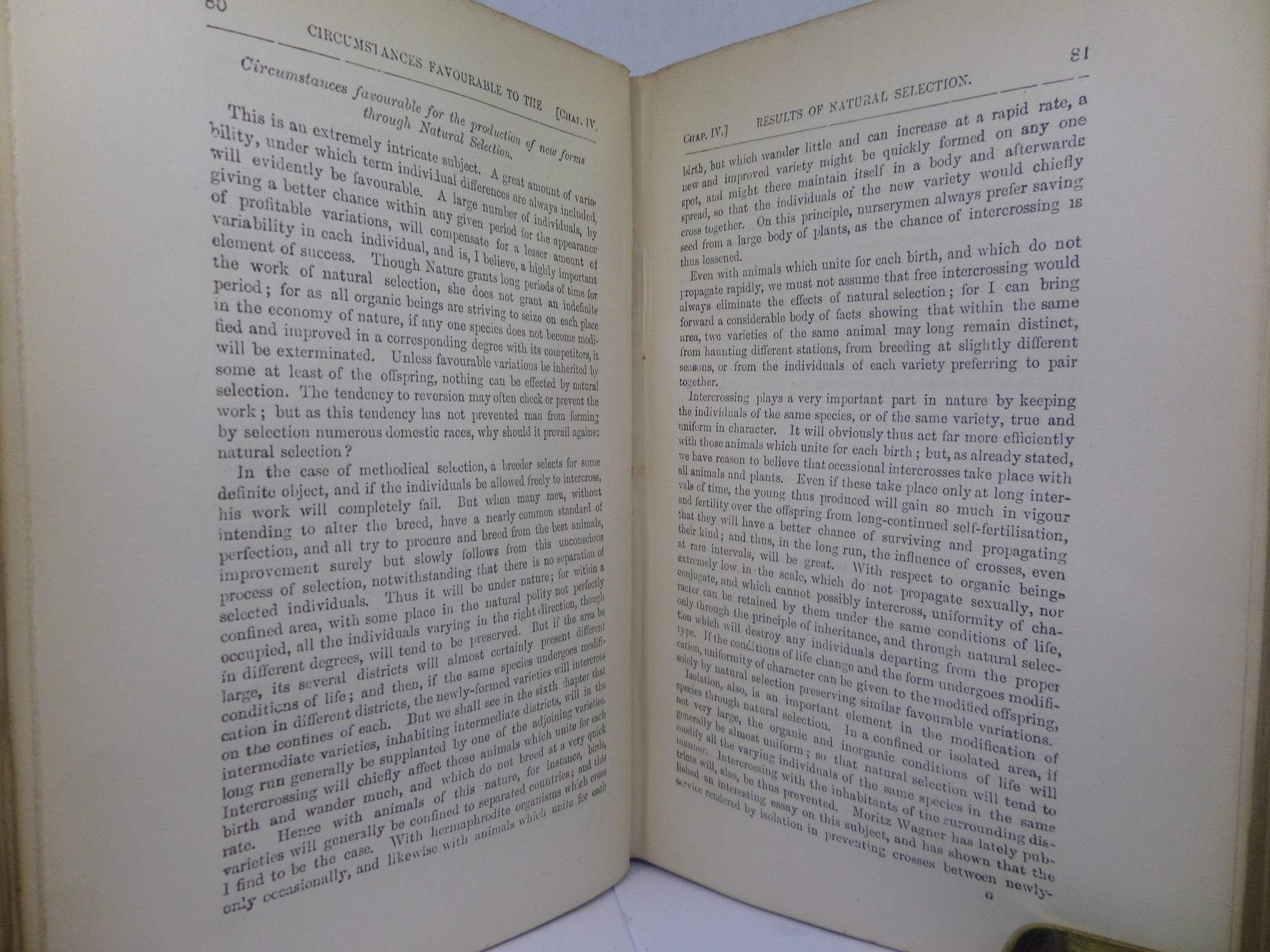 THE ORIGIN OF SPECIES BY MEANS OF NATURAL SELECTION BY CHARLES DARWIN 1889