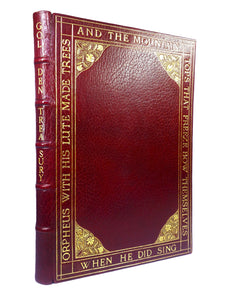 GOLDEN TREASURY OF SONG EDITED BY NORMAN O'NEILL 1903 ARTS & CRAFTS FINE BINDING