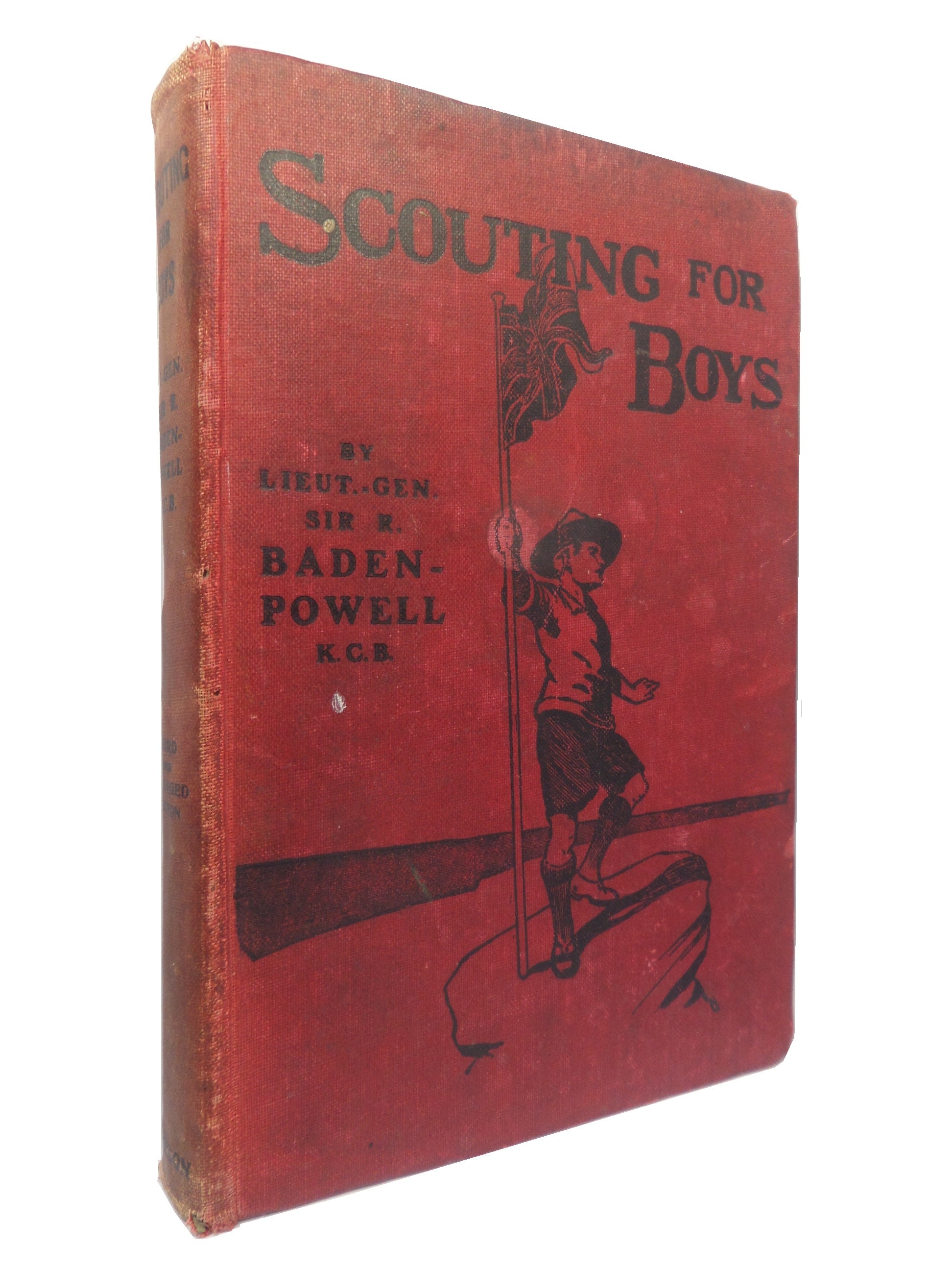 SCOUTING FOR BOYS BY SIR ROBERT BADEN-POWELL 1910 THIRD EDITION HARDCOVER