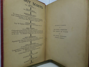 SCOUTING FOR BOYS BY SIR ROBERT BADEN-POWELL 1910 THIRD EDITION HARDCOVER