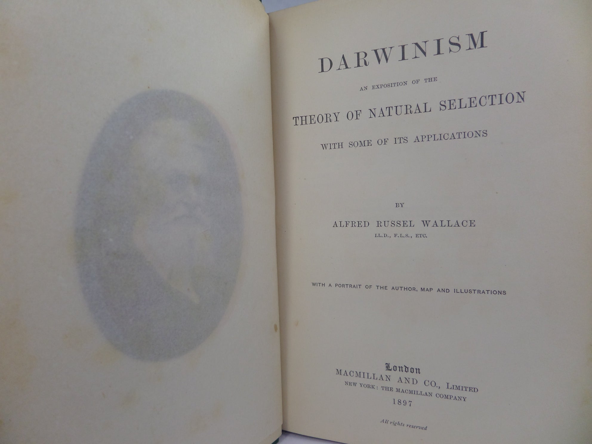 DARWINISM BY ALFRED RUSSEL WALLACE 1897