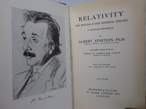RELATIVITY: THE SPECIAL & THE GENERAL THEORY 1921 ALBERT EINSTEIN SIXTH EDITION