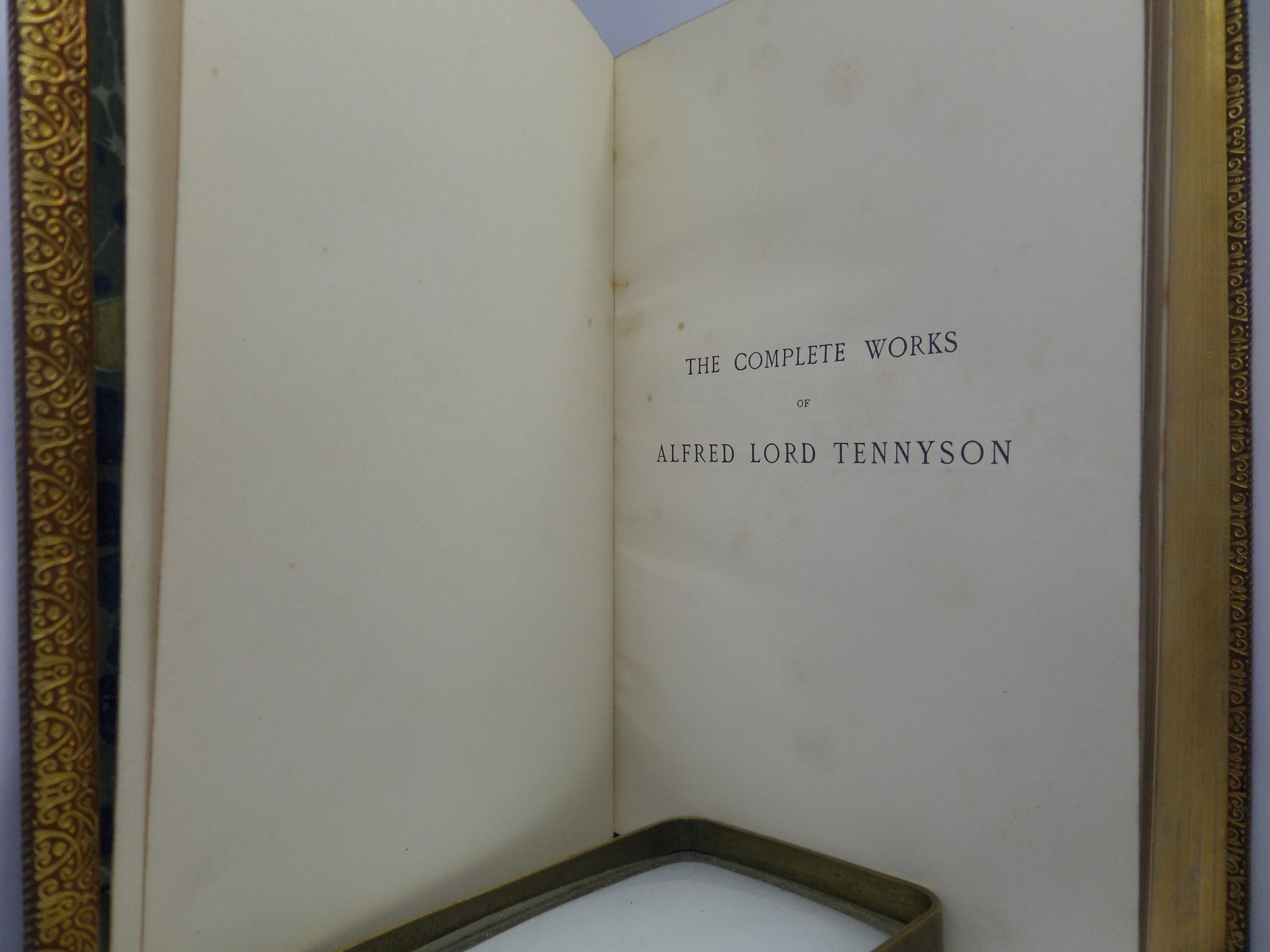 THE WORKS OF ALFRED LORD TENNYSON 1907 FINE RIVIERE BINDING