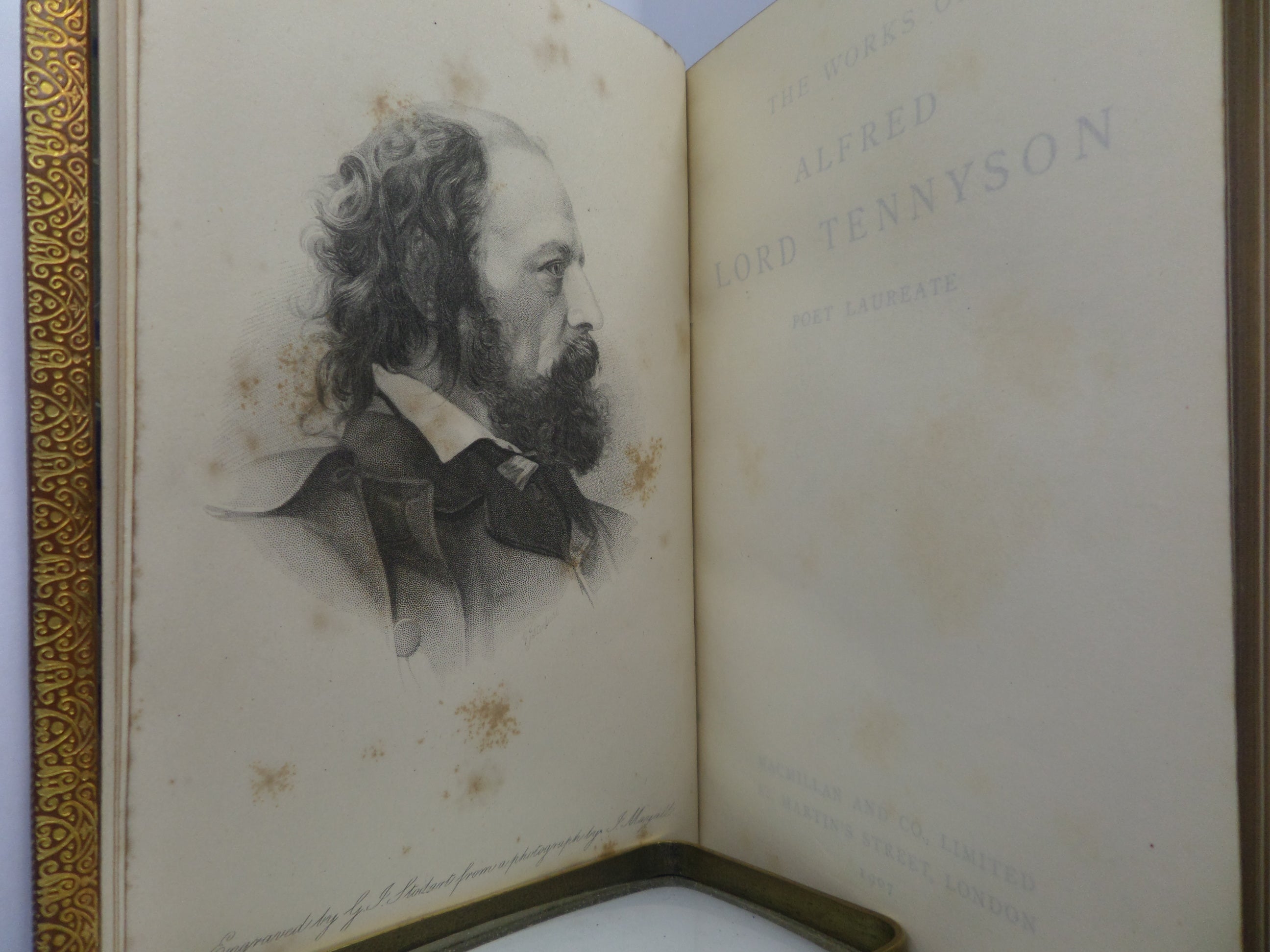 THE WORKS OF ALFRED LORD TENNYSON 1907 FINE RIVIERE BINDING