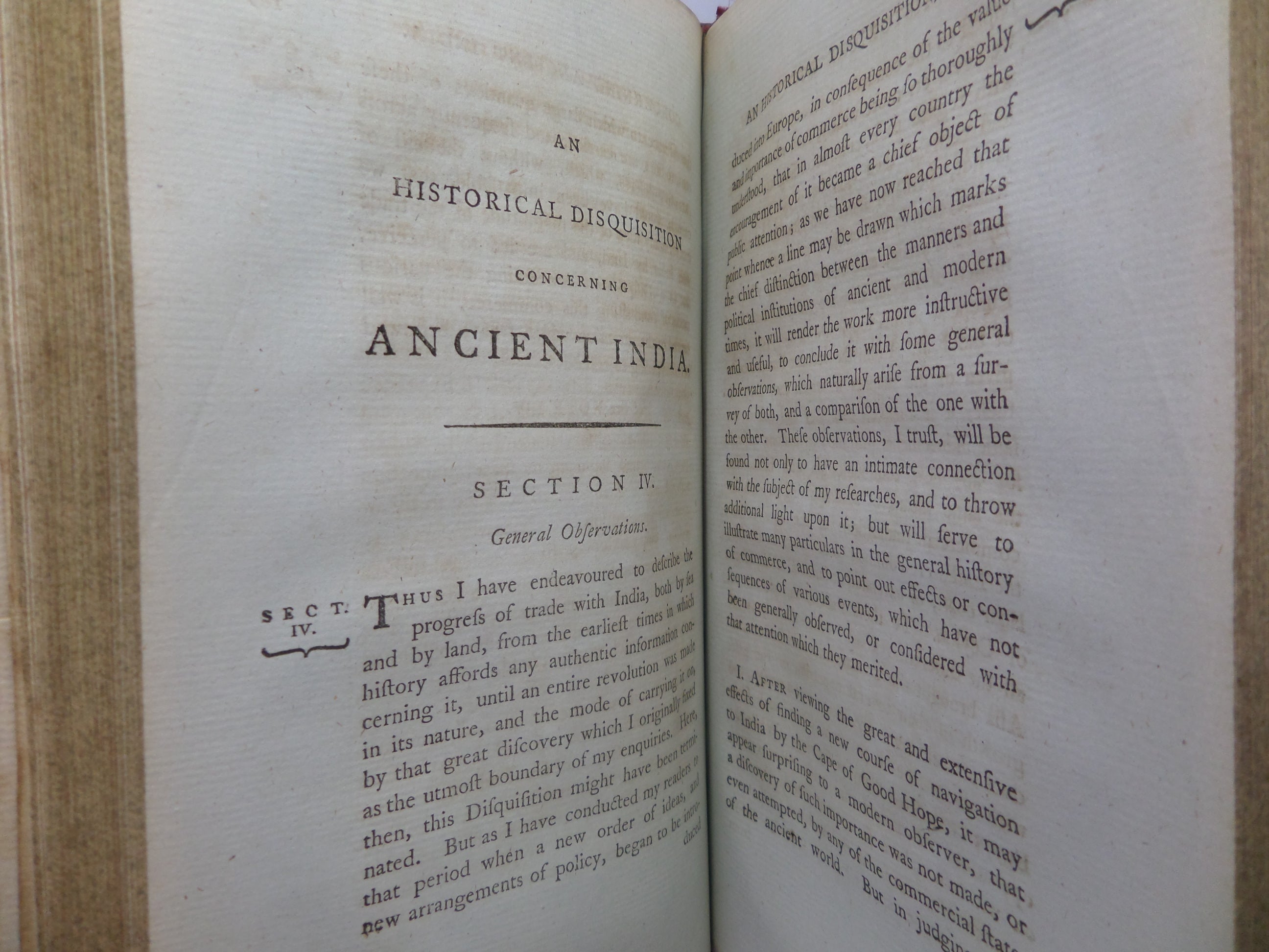AN HISTORICAL DISQUISITION CONCERNING INDIA BY WILLIAM ROBERTSON 1794 SECOND EDITION