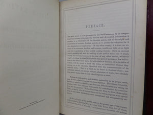 THE SCOTTISH NATION BY WILLIAM ANDERSON 1863 LEATHER BOUND IN 3 VOLUMES