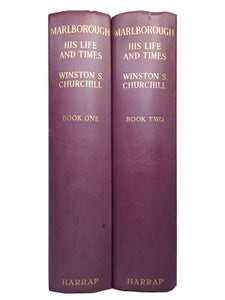 MARLBOROUGH HIS LIFE & TIMES BY WINSTON CHURCHILL 1947 IN TWO VOLUMES