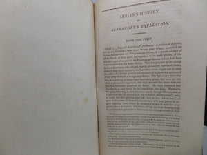 ARRIAN'S HISTORY OF THE EXPEDITION OF ALEXANDER THE GREAT BY JOHN ROOKE 1813