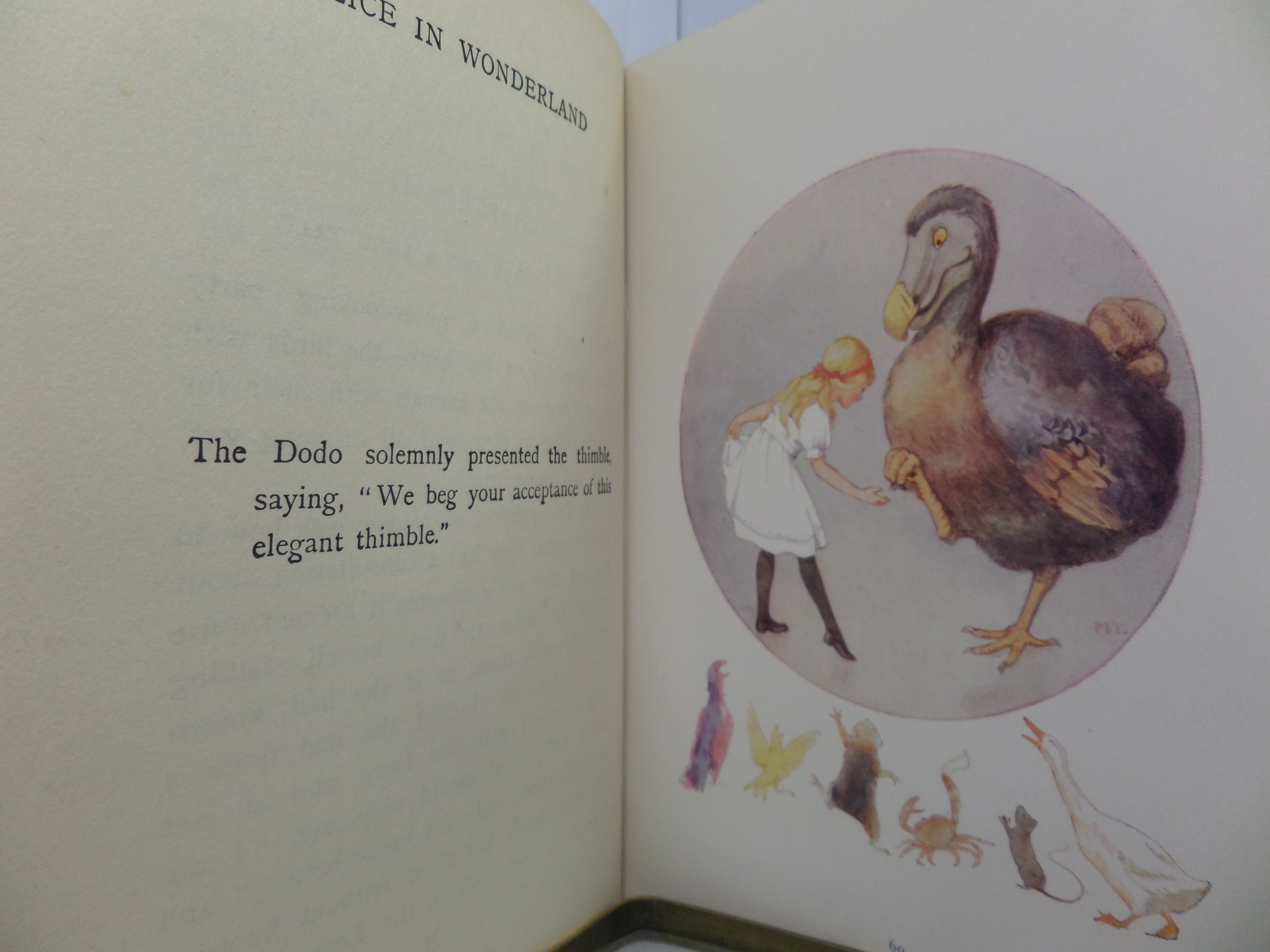 ALICE'S ADVENTURES IN WONDERLAND BY LEWIS CARROLL CA.1916 FIRST EDITION MARGARET W. TARRANT ILLUSTRATIONS