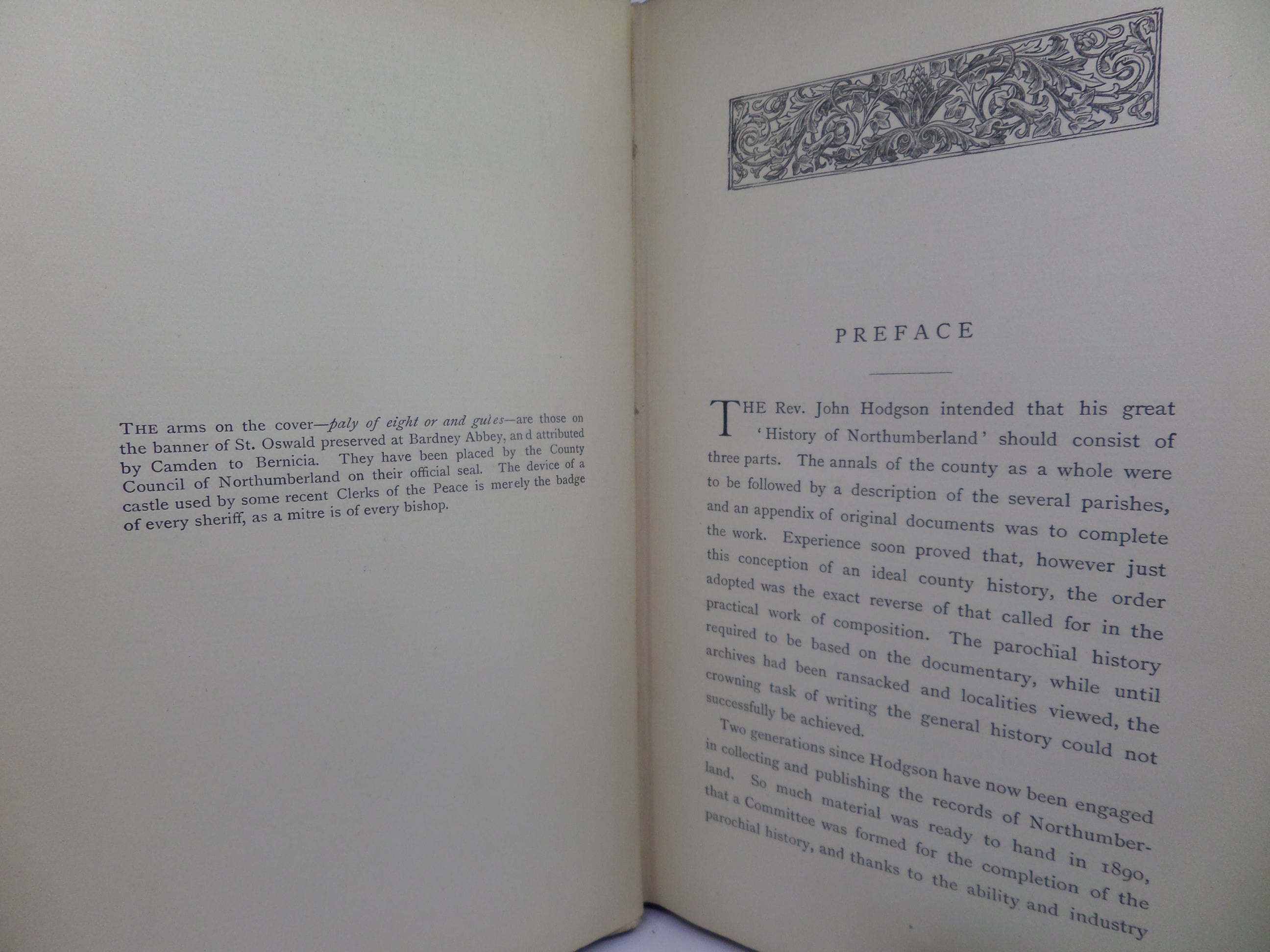 THE HISTORY OF NORTHUMBERLAND BY CADWALLADER J. BATES 1895 FIRST EDITION