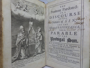 THE PENITENT PARDON'D OR A DISCOURSE OF THE NATURE OF SIN BY JOHN GOODMAN 1713