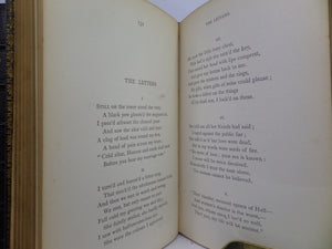 THE WORKS OF ALFRED TENNYSON 1874-77 CABINET EDITION FINELY BOUND BY BICKERS