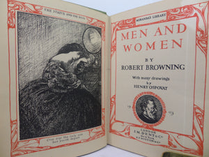 MEN AND WOMEN BY ROBERT BROWNING 1903 ILLUSTRATED BY HENRY OSPOVAT