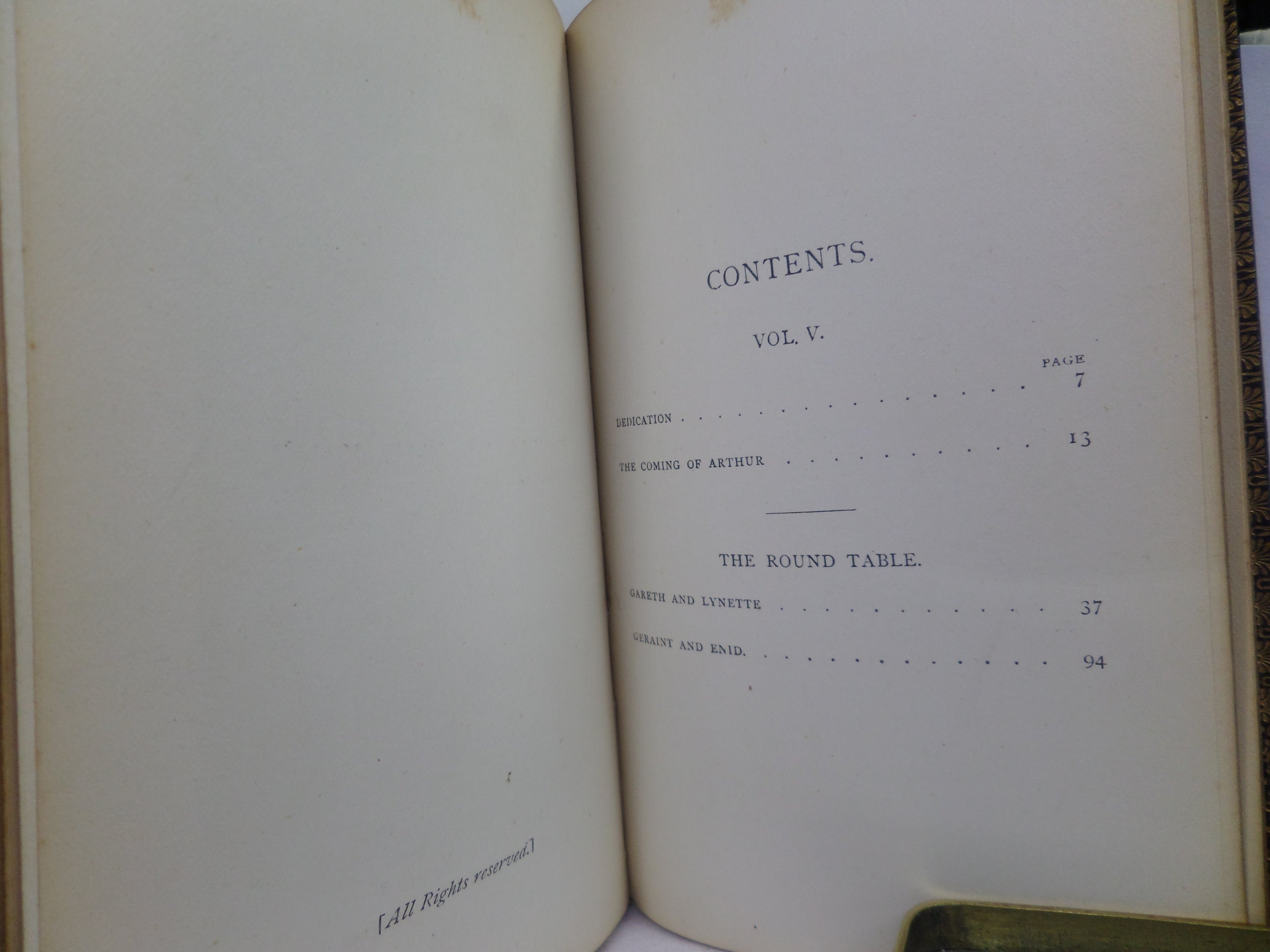 THE WORKS OF ALFRED TENNYSON 1874-77 CABINET EDITION FINELY BOUND BY BICKERS