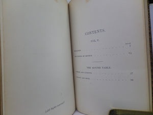 THE WORKS OF ALFRED TENNYSON 1874-77 CABINET EDITION FINELY BOUND BY BICKERS