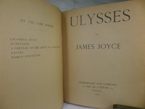 ULYSSES BY JAMES JOYCE 1930 ELEVENTH PRINTING