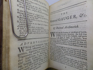 [BREWING] THE GENERAL GAUGER BY JOHN DOUGHARTY 1737 LEATHER-BOUND 5TH EDITION PRINCIPALS AND PRACTICE OF GAUGING BEER, WINE AND MALT