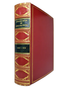 THE OXFORD BOOK OF ENGLISH PROSE CHOSEN AND EDITED BY ARTHUR QUILLER-COUCH, FINE SOTHERAN BINDING