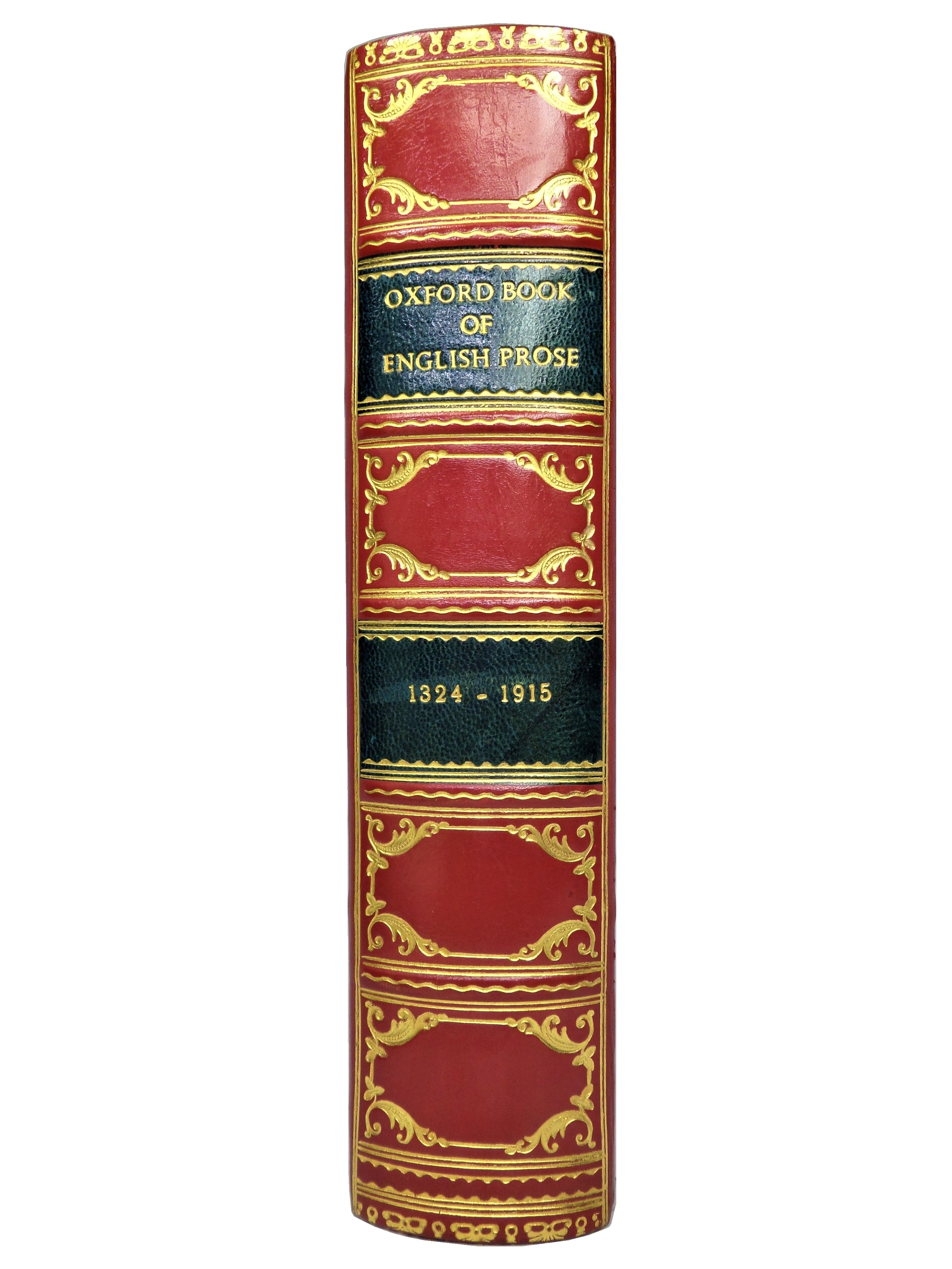 THE OXFORD BOOK OF ENGLISH PROSE CHOSEN AND EDITED BY ARTHUR QUILLER-COUCH, FINE SOTHERAN BINDING