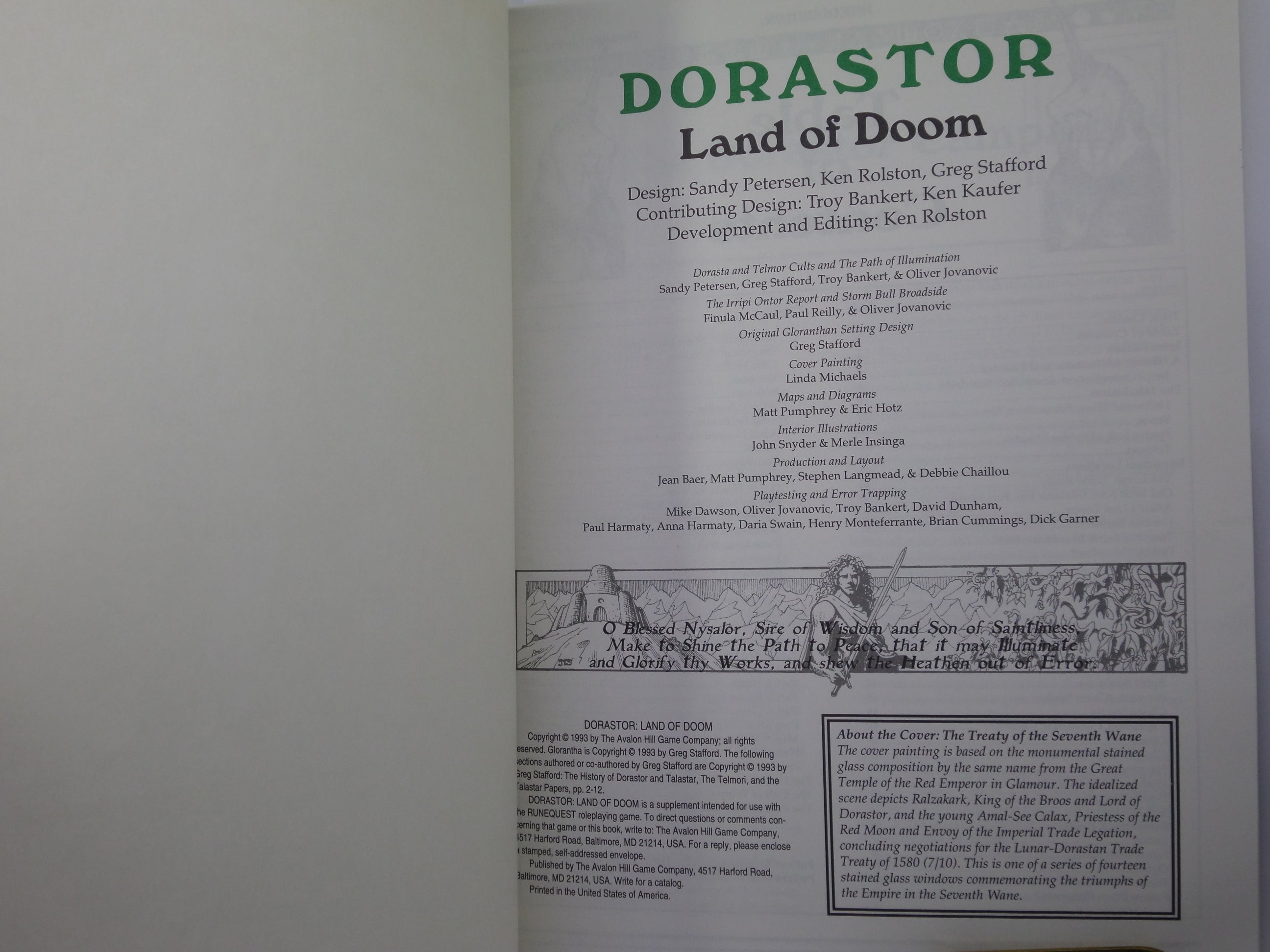 DORASTOR LAND OF DOOM 1993 FIRST EDITION PAPERBACK