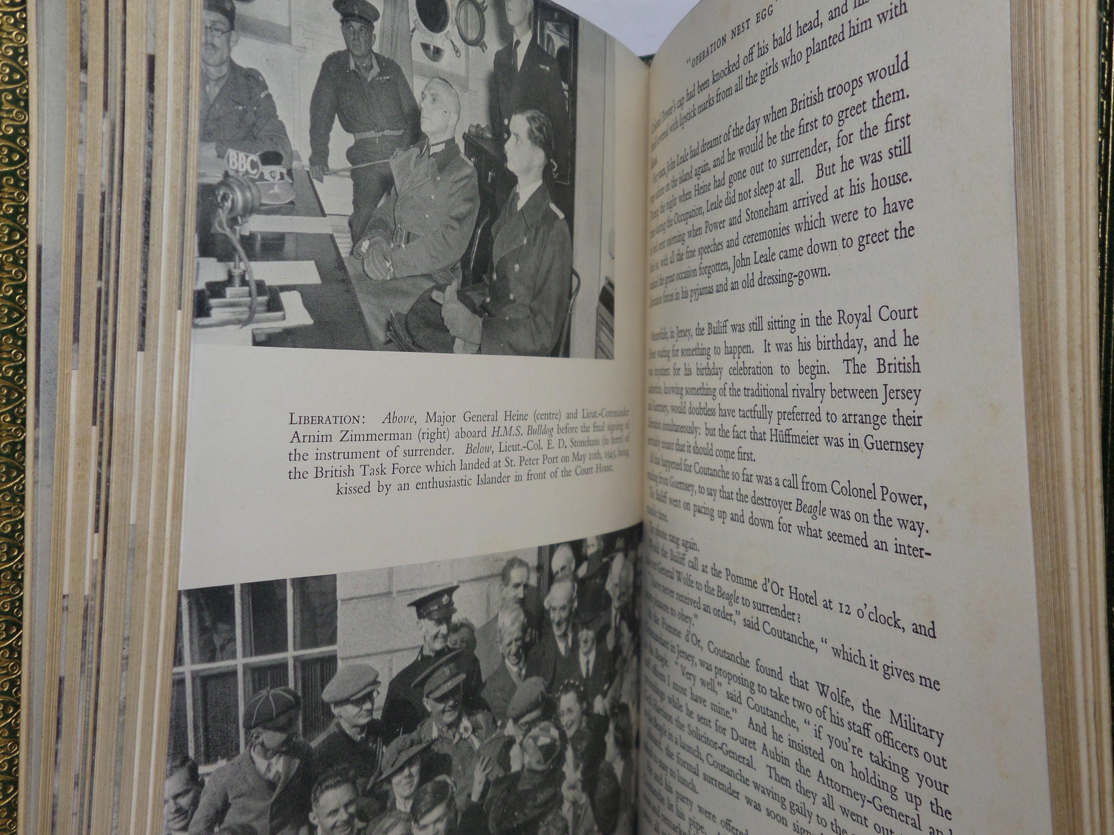 ISLANDS IN DANGER: THE STORY OF THE GERMAN OCCUPATION OF THE CHANNEL ISLANDS 1940-1945 BY ALAN & MARY WOOD 1955 FIRST EDITION, FINE BINDING