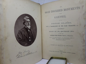 OGAM INSCRIBED MONUMENTS OF THE GAEDHIL 1879 GEORGE M. ATKINSON, LEATHER BINDING