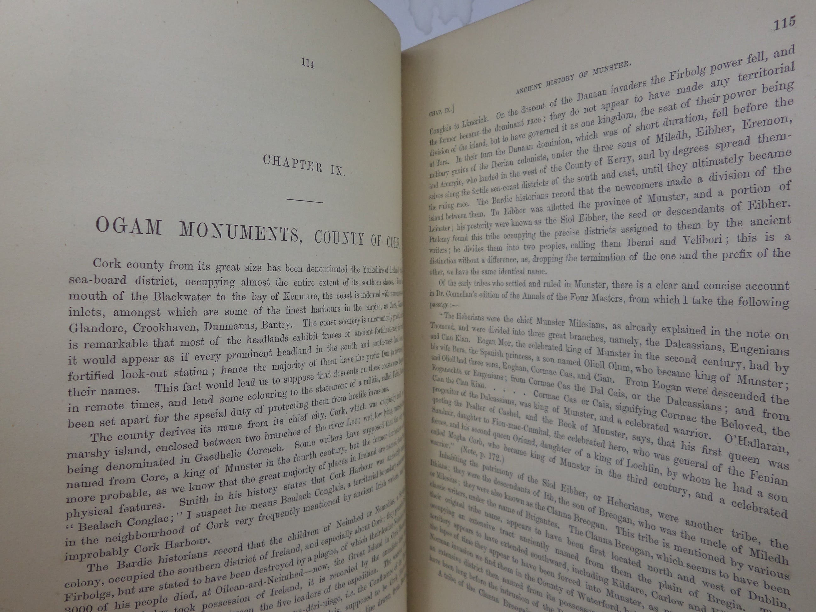 OGAM INSCRIBED MONUMENTS OF THE GAEDHIL 1879 GEORGE M. ATKINSON, LEATHER BINDING