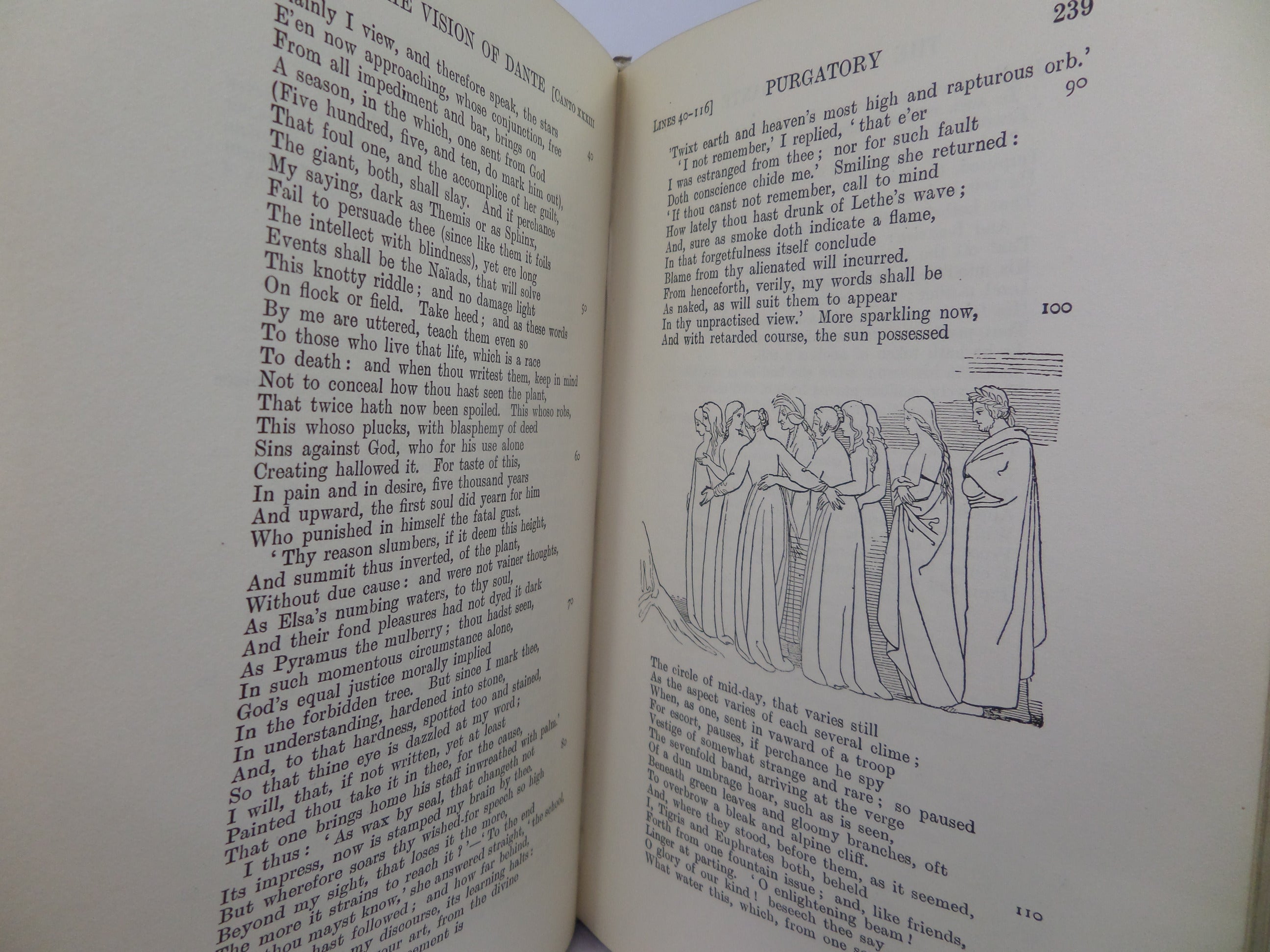 THE VISION: OR, HELL, PURGATORY, AND PARADISE 1910 DANTE ALIGHIERI, FLAXMAN ILLS