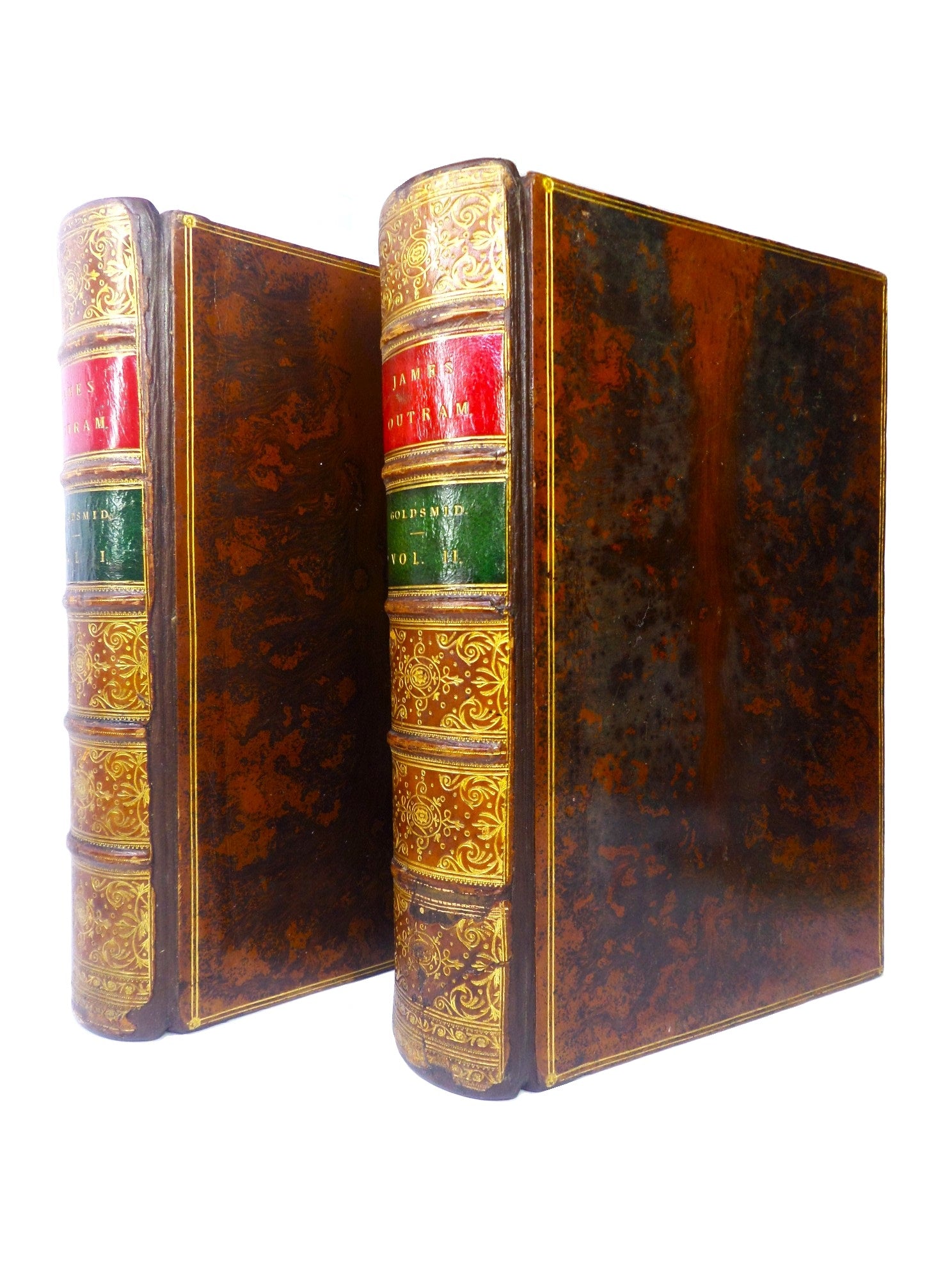 JAMES OUTRAM: A BIOGRAPHY BY MAJ. GEN. F. J. GOLDSMID 1880 LEATHER BOUND FIRST EDITION SET