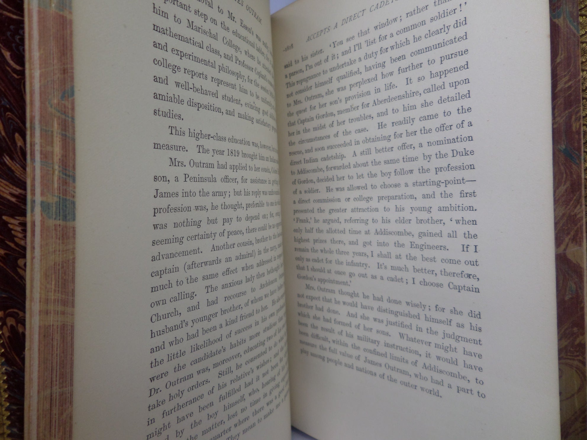 JAMES OUTRAM: A BIOGRAPHY BY MAJ. GEN. F. J. GOLDSMID 1880 LEATHER BOUND FIRST EDITION SET