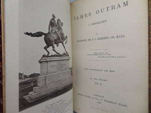 JAMES OUTRAM: A BIOGRAPHY BY MAJ. GEN. F. J. GOLDSMID 1880 LEATHER BOUND FIRST EDITION SET