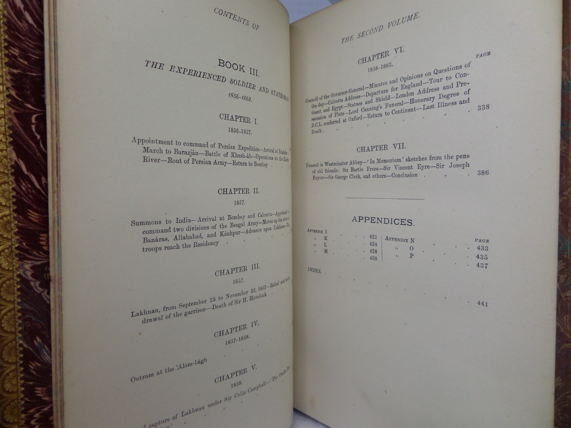 JAMES OUTRAM: A BIOGRAPHY BY MAJ. GEN. F. J. GOLDSMID 1880 LEATHER BOUND FIRST EDITION SET