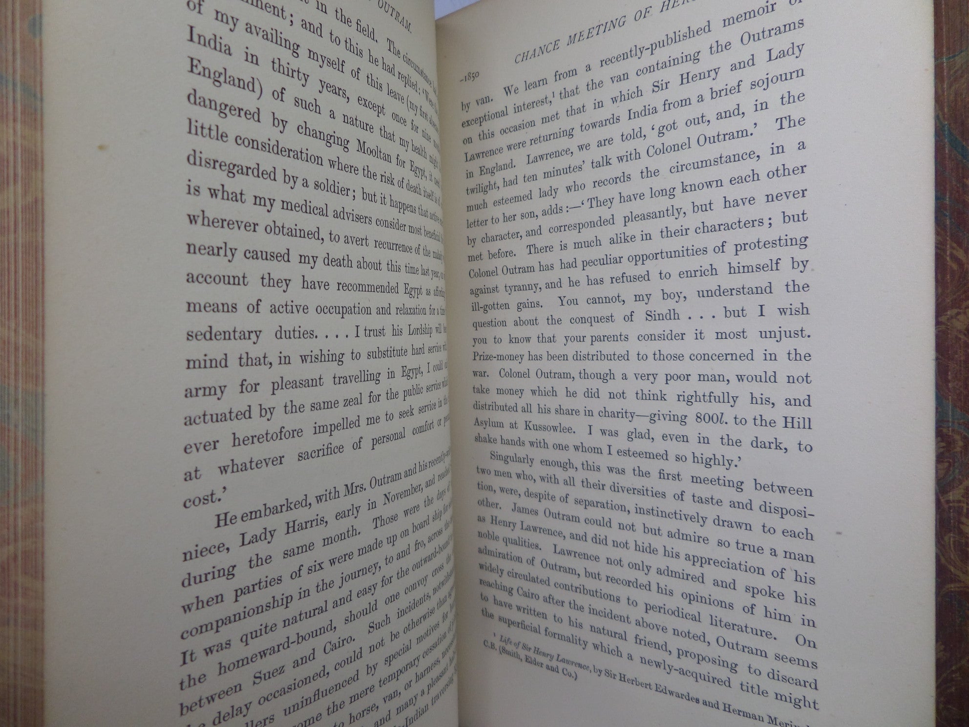 JAMES OUTRAM: A BIOGRAPHY BY MAJ. GEN. F. J. GOLDSMID 1880 LEATHER BOUND FIRST EDITION SET