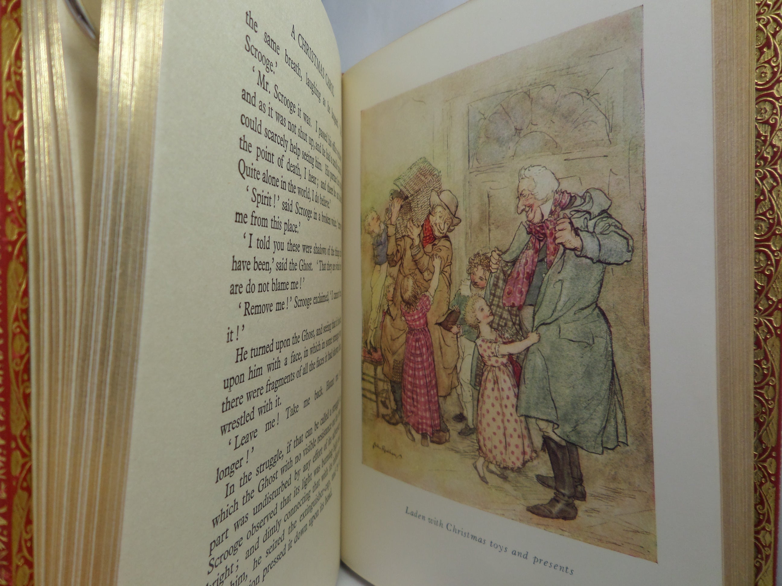 A CHRISTMAS CAROL BY CHARLES DICKENS ILLUSTRATED BY ARTHUR RACKHAM, FINE BINDING